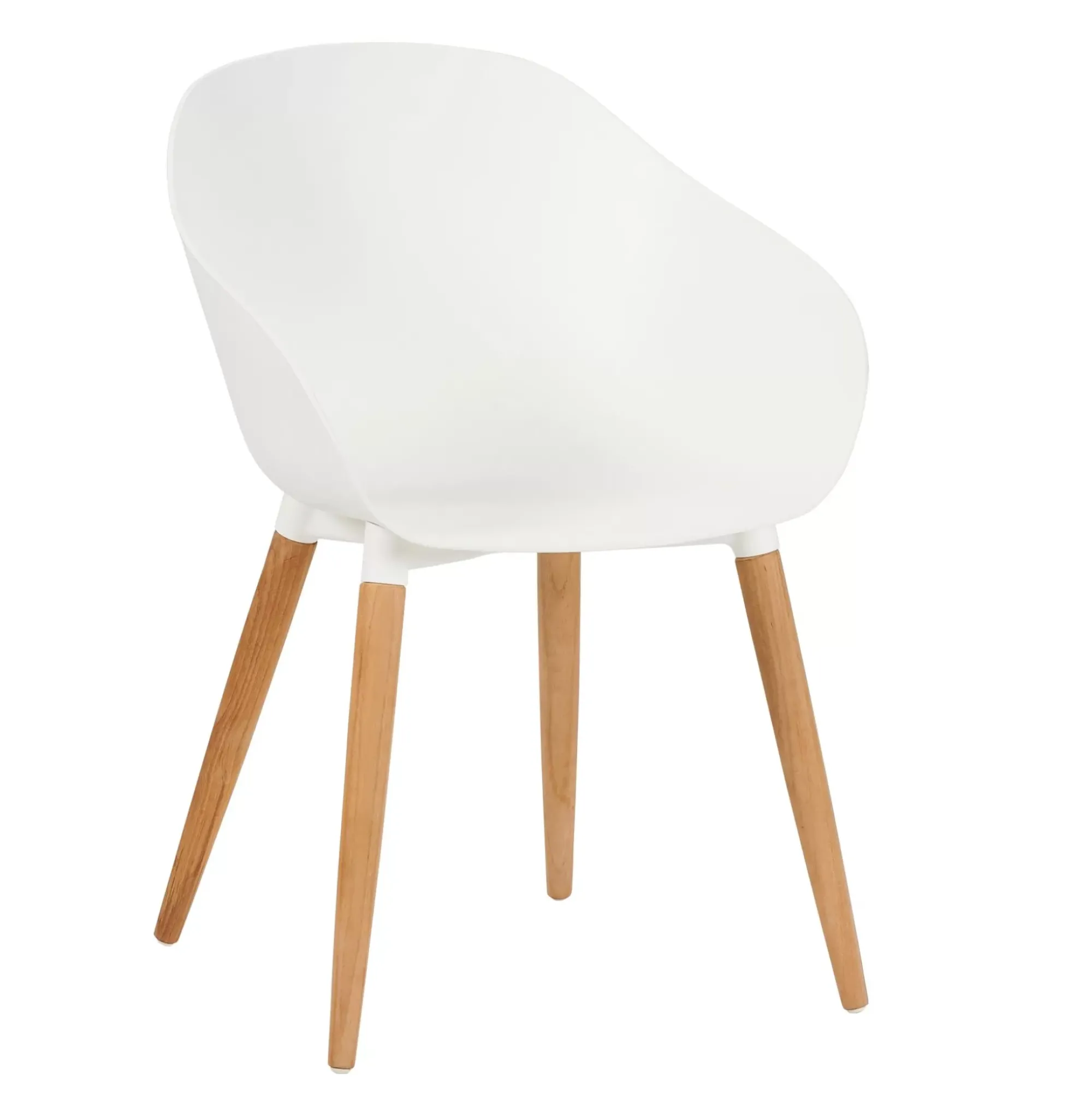 CASA Sillas De Jardín|Fray Sillas De Comedor Blanco/Natural