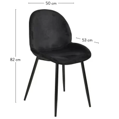 CASA Sillas De Comedor|Freyo Silla De Comedor Negro
