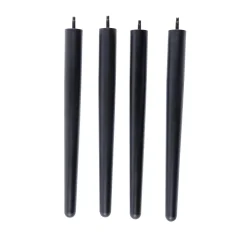 CASA Sillas De Jardín|Frida / Fray Set De 4 Patas Negro Negro