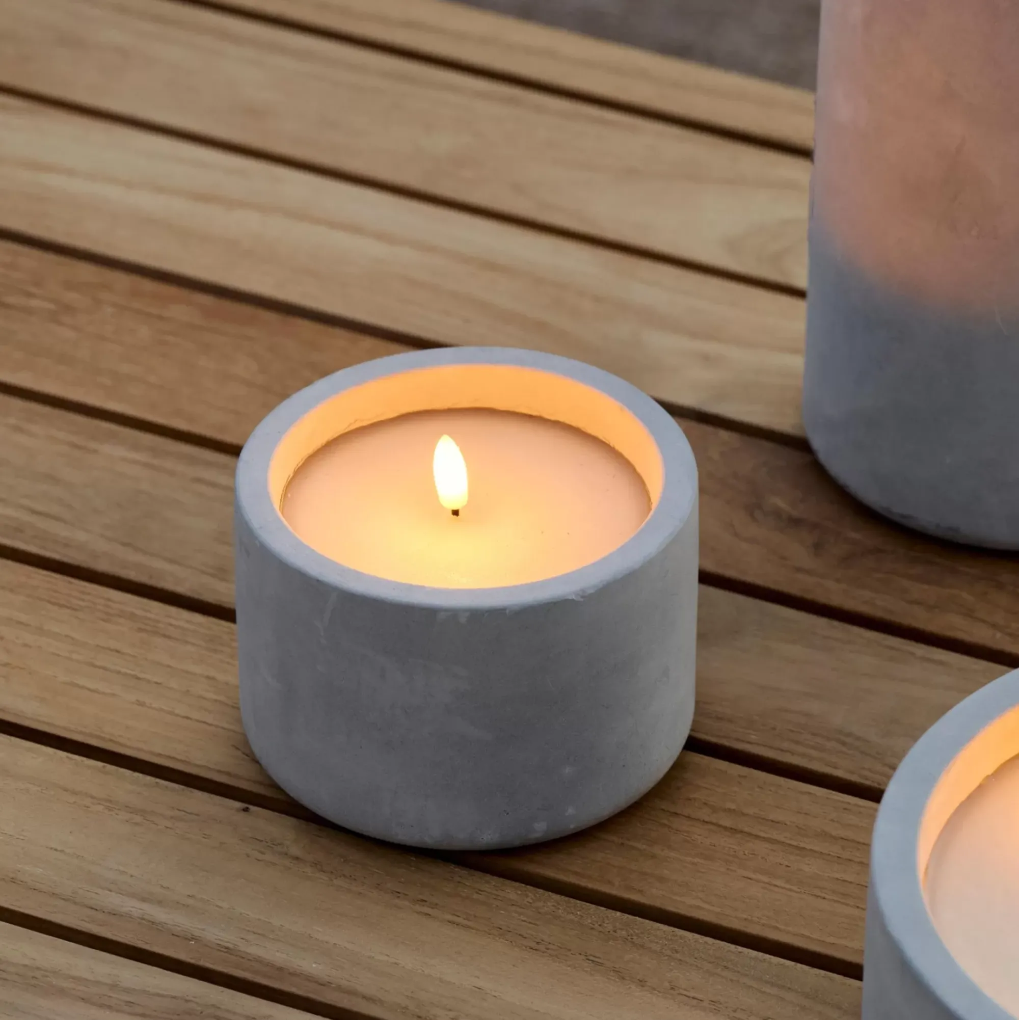 CASA Velas Led|Fuego Vela Led Solar Gris Claro