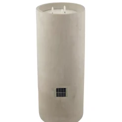 CASA Velas Led|Fuego Vela Led Solar Gris Claro