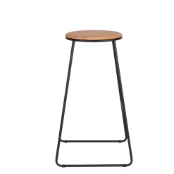 CASA Taburetes De Bar|Giulia Taburete Negro, Natural