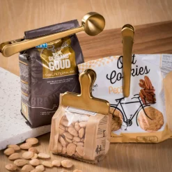 CASA Accesorios De Cocina|Goldy Clips Juego De 3 Dorado