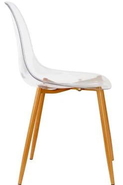 CASA Sillas De Comedor|Ice Silla De Comedor Transparente, Natural