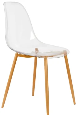 CASA Sillas De Comedor|Ice Silla De Comedor Transparente, Natural