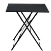 CASA Mesas De Jardín|Imperial Mesa Plegable Cuadrado Negro