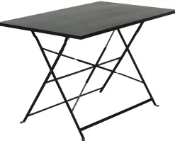 CASA Mesas De Jardín|Imperial Mesa Plegable Rectangular Negro