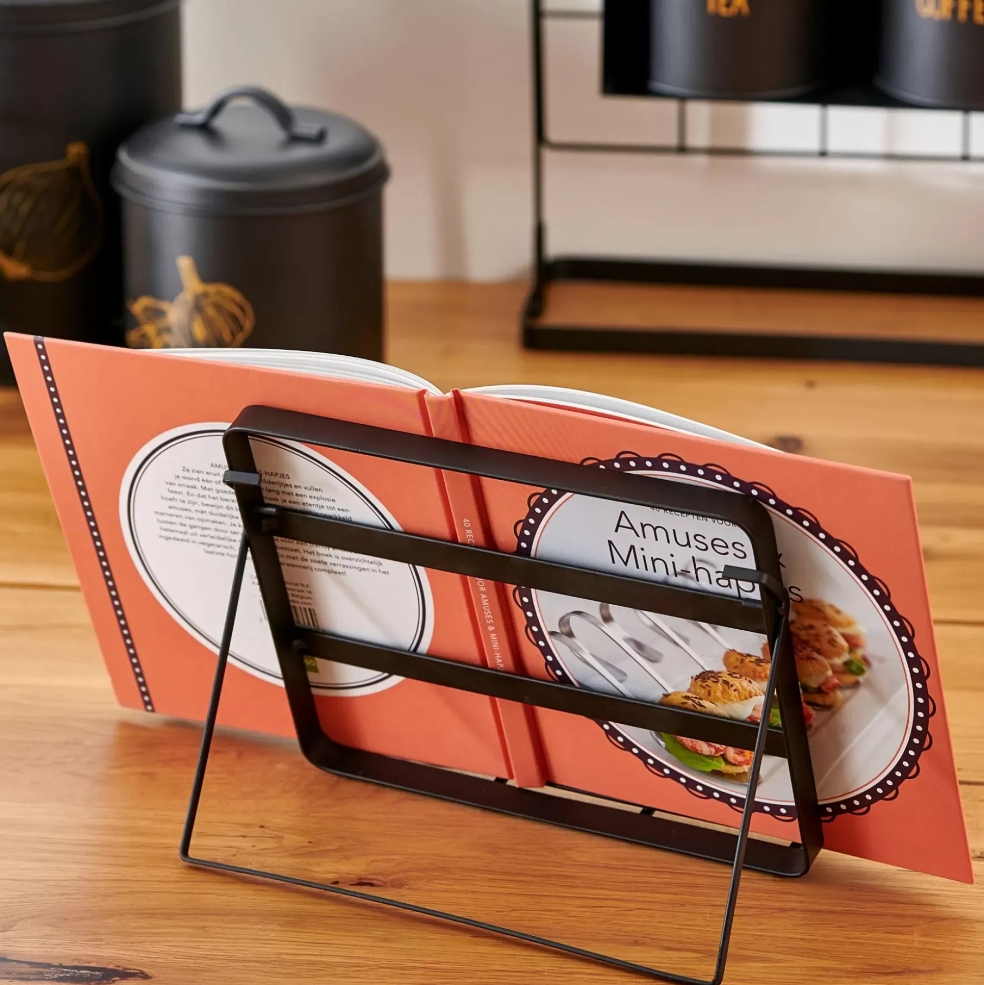 CASA Accesorios De Cocina|Industria Atril De Cocina Negro