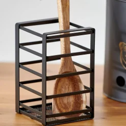 CASA Accesorios De Cocina|Industria Soporte Para Utensilios Negro