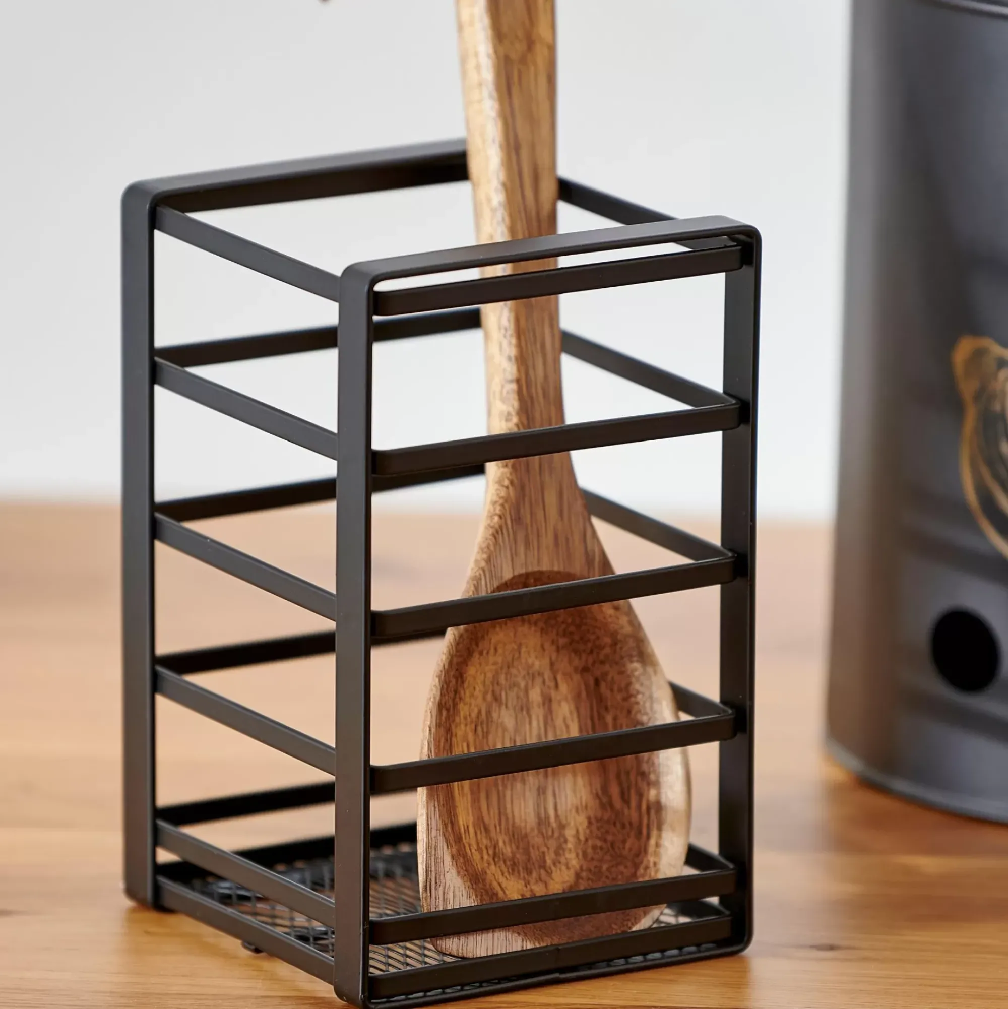 CASA Accesorios De Cocina|Industria Soporte Para Utensilios Negro