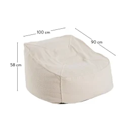 CASA Sofás|Jacki Puf Blanco