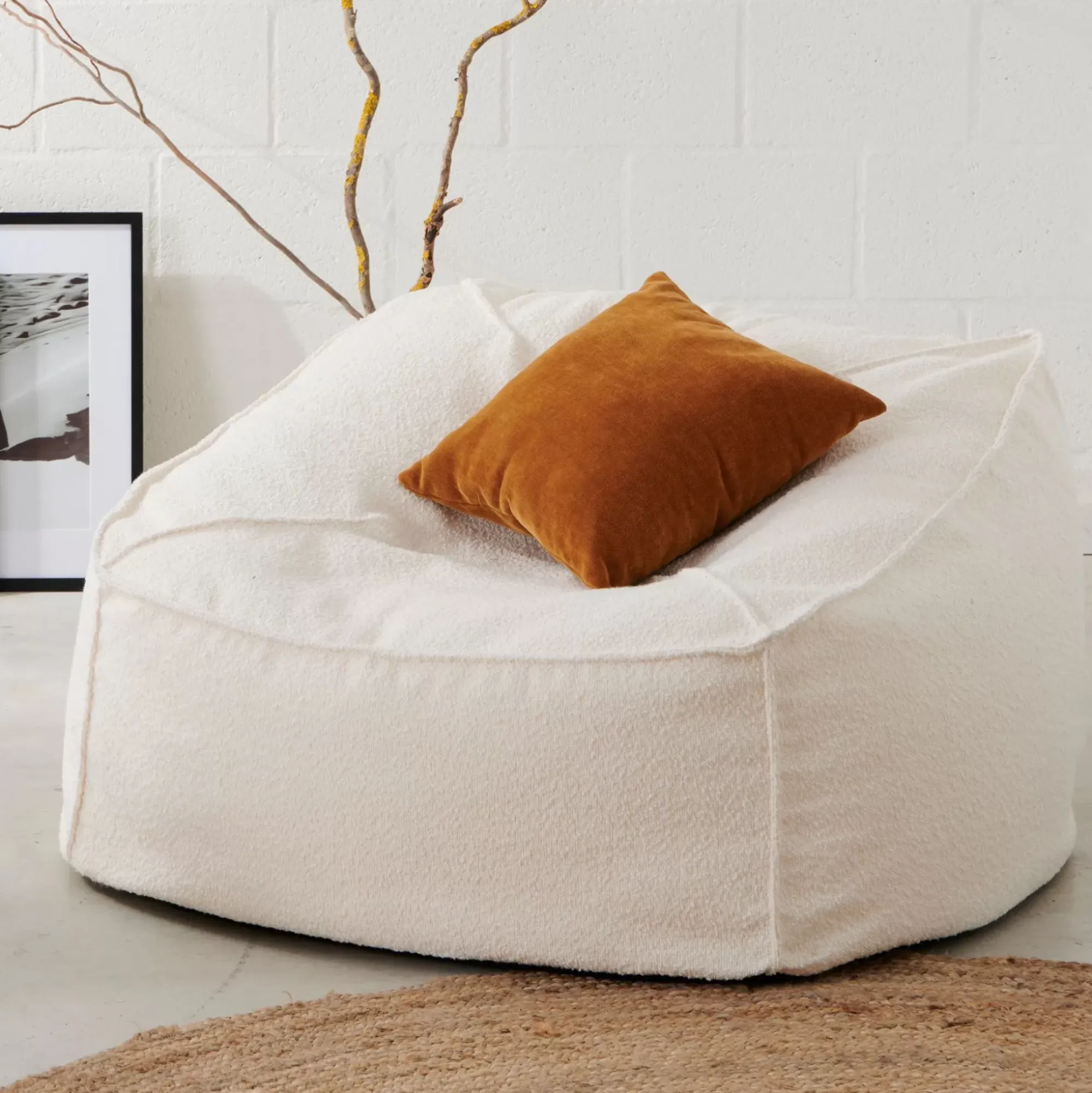 CASA Sofás|Jacki Puf Blanco