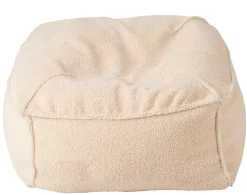 CASA Pufs|Jacki Tejido Teddy Blanco