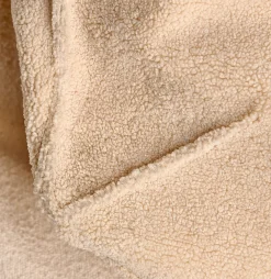 CASA Pufs|Jacki Tejido Teddy Blanco