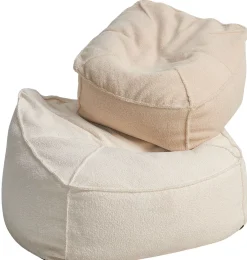 CASA Pufs|Jacki Tejido Teddy Blanco