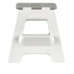 CASA Limpiar|Jasmin Taburete Plegable Deluxe Xl Gris Claro