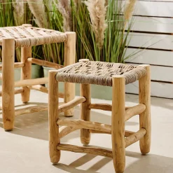 CASA Taburetes|Kanai Taburete 2 Tamanos Pequena Natural