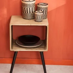 CASA Mesillas De Noche|Kansas Mesilla De Noche Negro, Natural