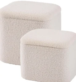 CASA Pufs De Almacenaje|Liam Funcion Almacenaje Blanco