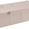 CASA Cajas De Almacenamiento|Linolux Caja De Almacenaje Con Cremallera Beis
