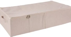 CASA Cajas De Almacenamiento|Linolux Caja De Almacenaje Con Cremallera Beis