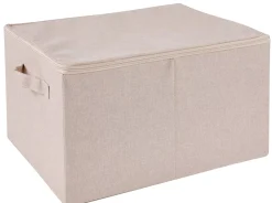 CASA Cajas De Almacenamiento|Linolux Caja De Almacenaje/ Cierre Cremall. Beis