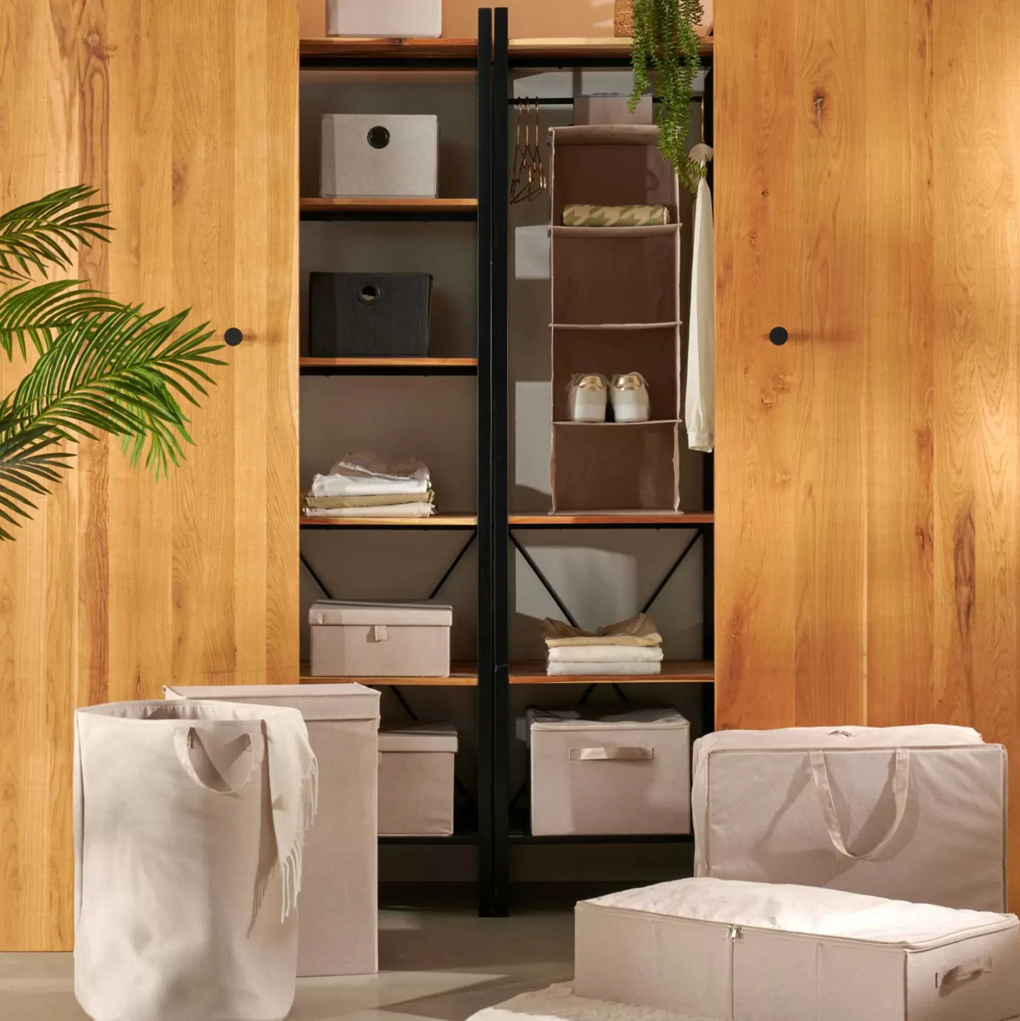 CASA Cesto De La Ropa|Linolux Cesta Para Colada Beis