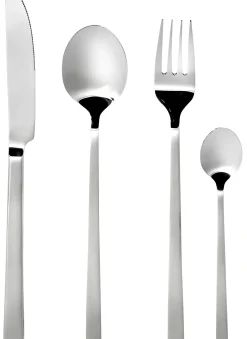 CASA Juegos|Lugano Cuberteria 16 Piezas Plateado