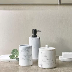 CASA Accesorios De Tocador|Luna Fuente Aspecto De Marmol