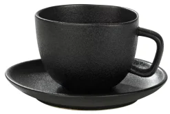 CASA Tazas|Magma Taza Y Plato Negro