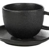 CASA Tazas|Magma Taza Y Plato Tacita Negro