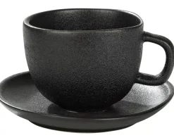 CASA Tazas|Magma Taza Y Plato Tacita Negro