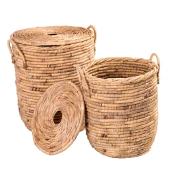 CASA Cesto De La Ropa|Miley Cesta Para Colada Con Tapa Y Asas Natural