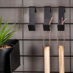 CASA Decoracion De Pared|Modular 5 Ganchos/S Negro