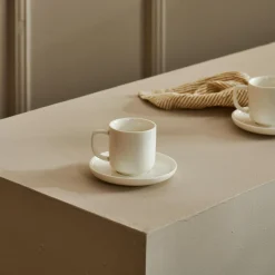 CASA Tazas|Moon Taza Y Plato Blanco