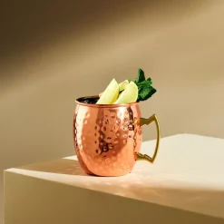 CASA Accesorios Coctéles|Moscow Mule Vaso Dorado, Cobrizo