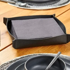 CASA Soportes De Servilletas|Nappa Servilletero Negro
