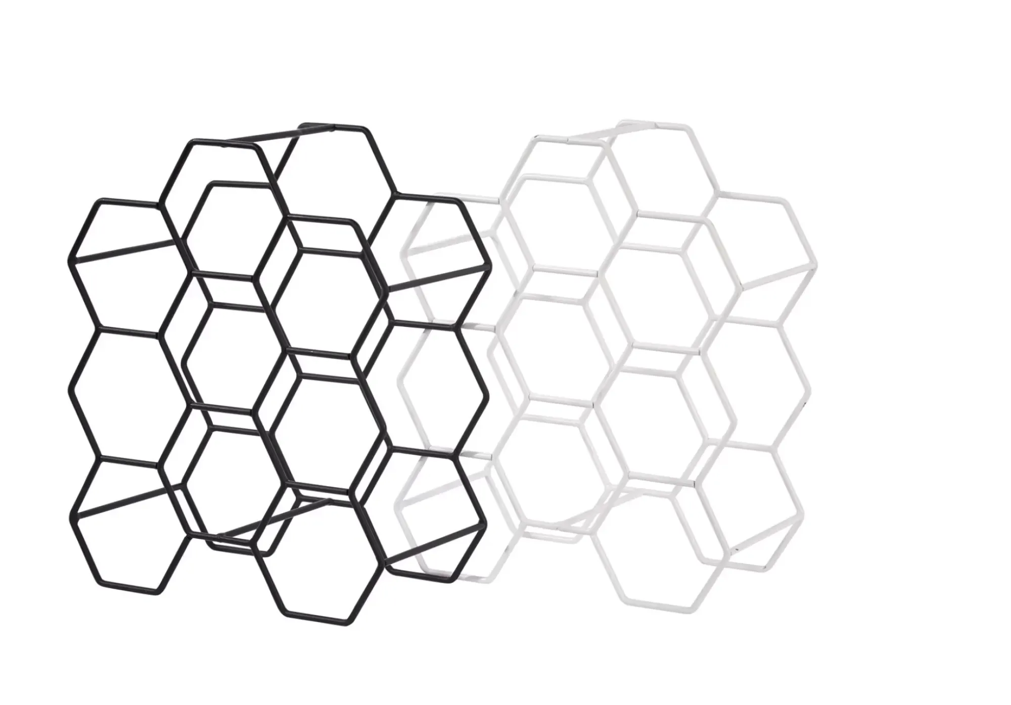 CASA Accesorios Vino|Nau Botellero Para 9 Botellas Negro