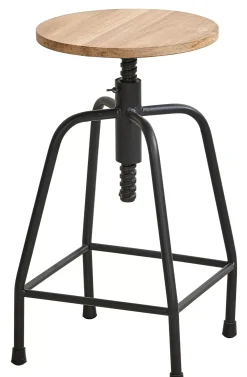 CASA Taburetes|New Bedford Taburete Negro, Natural