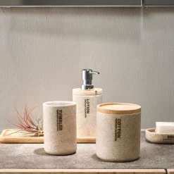 CASA Accesorios De Tocador|New Resin Jabonera Natural