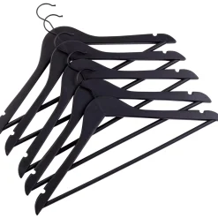 CASA Perchas|New Wood Perchas Juego De 5 Negro