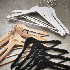 CASA Perchas|New Wood Perchas Juego De 5 Negro