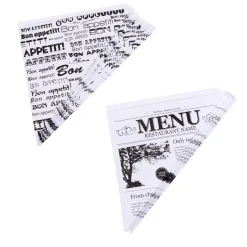 CASA Aperitivo Y Tapas|Njam Cucuruchos Juego De 10 Negro, Blanco