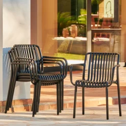 CASA Sillas De Jardín|Nomi Silla Negro