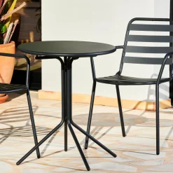 CASA Mesas De Jardín|Olav Mesa Bistro Negro