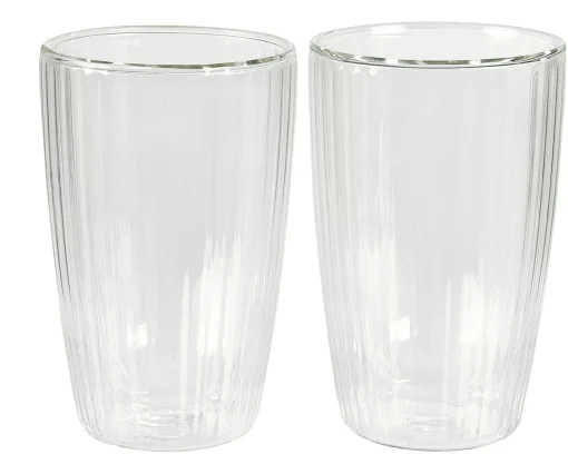 CASA Vasos Para Té|Pausa Vaso De Doble Pared Juego De 2 Transparente