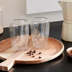 CASA Vasos Para Té|Pausa Vaso De Doble Pared Juego De 2 Transparente