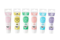 CASA Alimentos|Rainbowdust Paquete 6 Gel Color P/Pasta Azucar Tonos Pastel Varios Colores