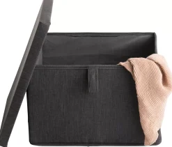 CASA Cajas De Almacenamiento|Rango Caja De Almacenaje Gris Oscuro