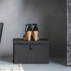 CASA Cajas De Almacenamiento|Rango Caja De Almacenaje Gris Oscuro